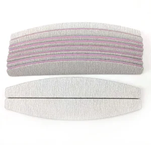Custom Zebra Nail File 80 80 100 Buffer Nail Straight Moon Sanding Double Sided Nebra Nail Files Featuring Custom Logo