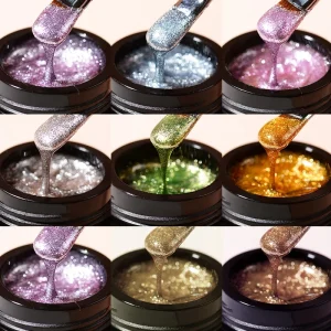 Custom logo Hema Free Tpo Free Platinum Cat Eye Gel Nail Products 5Ml Silver Gold Nail Art Painted Liner Gel