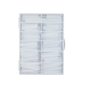 Custom120pcs Pvc Box High Quality ABS Material Soft Gel Nail Extension Form Mold Tips for Nail Tools