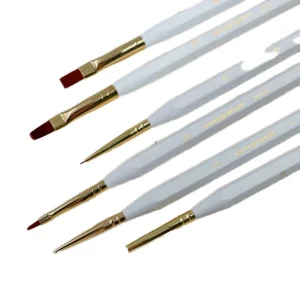 Customizable LOGO Professional Nail Brush Set High quality Synthetic Hair Nylon Inner Thread Brush 16 piece Nail Brush Set