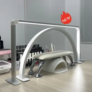 Customize Logo Foldable LED Table Lamp Eyelash Extension Tattoo Beauty Nail Light Half Moon Light