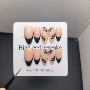 Customized Almond shaped Nails Handmade Entirely Press On Nails Hard Materials Can Be Reused