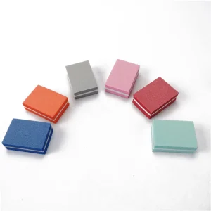 Customized Emery Double Side Mini Nail File Disposable Private Label Print Logo Buffer Block