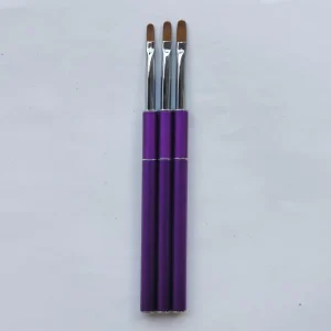Customized Hair Synthetic Kolinsky Liner Brush Nail Art Extra Fine Pink Ultra Thin Liner Nail Brushes 5/9/11/15/25mm