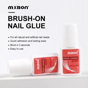 Customized Logo 7g Mini Pink Long Lasting Liquid Nail Glue Professional Quality for Press on Nail Tips Fast Drying Nail Art
