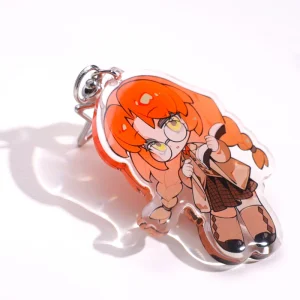Customized Logo Charms Acrylic Custom Anime Epoxy Hologram Acrylic Keychain