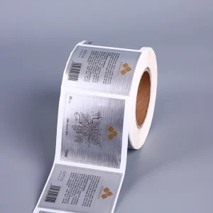 Customized Logo Printed Gold Foil Hot Stamping Label Stickers Cosmetics Packaging Labels
