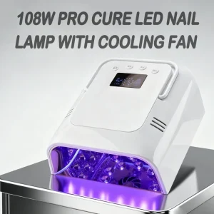 Customized Logo Professional Cordless High Power 108W Portable Handle Removal Base LED UV Lamp Rechargeable With Cooling Fan