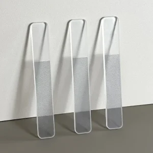 Customized Logo Square Shape Nano Glass Nail File and Nail Buffer for Natual Nail Shine