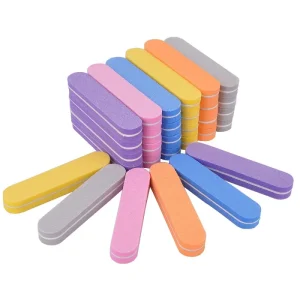 Customized Professional Nail Buffer Short Sponge Rubbing Strips Nail Polishing Strips Mini Sponge Nail File