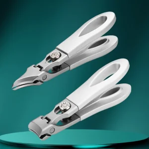Customized Professional Stainless Steel Deluxe Nail Clippers Curved Blade Wide Jaw Kit for Convenient Beauty Use Fingers Toes