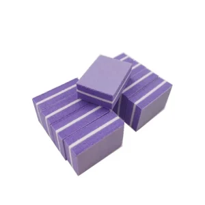 Customized Sponge Nail Buffer Nail Limes Private Label Print Logo Mini 2 Side Buffer Block