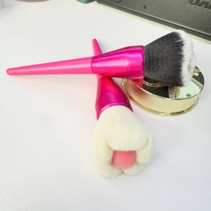 Cute Cat Paw Makeup Brush Rose Shape Foundation Brush Creative Design Beauty Tool for Custom Logo