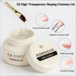 D2 Fast Dry Extension Gel Factory Private Label 25ml Clear Hard Gel Builder Nail Plate Construction Extension Special Adhesive