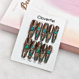 DIY Damage Free Press on Nails 4 Sizes Reusable Long Lasting Acrylic False Nails