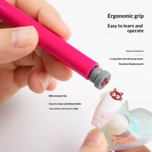 DIY Nail Art Stamp Pen Set 48 Patterns 36 Patterns Silicone Nail Art Stamping Tool