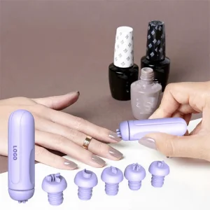 DIY Nail Art Tools for Girls Gift 5 in 1 Nail Art Stamp Pen with 5PCS Replaceable Stamp Head Multiple Shape Nail Stamp