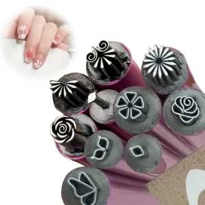 DIY Nail Homemade Stamper Flower Shape Nail Design Mould Accessories Art Nail Tool Shape Stamper Pen