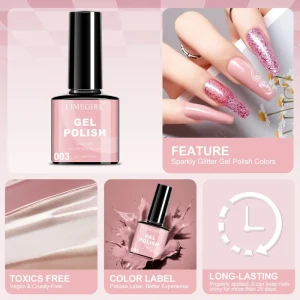 DIY Nail Polish Gel Set for Nail Art 12 Colors Phototherapy Long lasting & Non fading