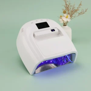Detachable Dual System Nail Dryer 128W Smart Main Lamp with 9W Portable Press Lamp for Gel Nail Art and Pedicure