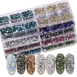 Diamond Decorations for Nail Art Colorful Bling Bling Manicure Pedicure Care Salons DIY Nail Rhinestone Accessories Decoration