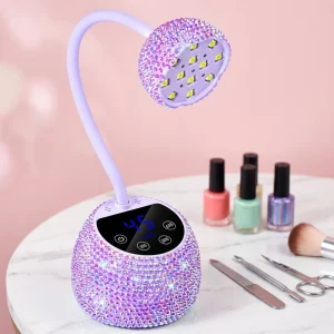 Diamond Design Flash Cure Led Nail Lamp Uv Light for Nails Gel Polish Curing 36w Cordless Nail Lamp Dryer with LCD Tuch Display