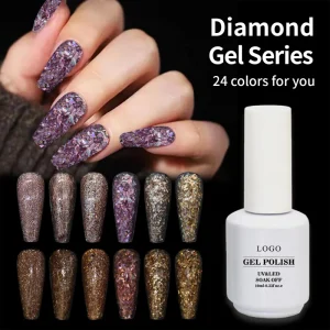 Diamond Gel Series Nail Extension Gel UV LED Hard Gel for Nail Art OEM ODM