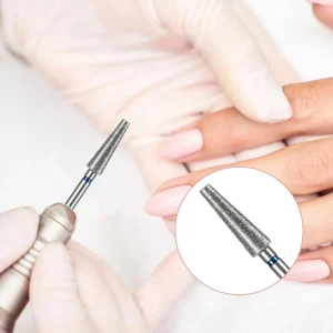 Diamond Nail Drill Bit Russian Manicure Prep Cuticle Sidewall Prep Nail File Bit for Electric Nail Machine