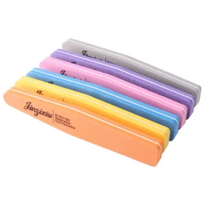 Diamond Shaped Double Sided Nail Buffer Personalized Grit Sponge Strip for Manicure Beauty Washable Disposable Nail File Tool