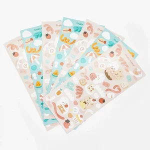 Direct Factory Printing Self Adhesive Full Color Design Custom Kiss Cut Vinyl Stickers Sheet