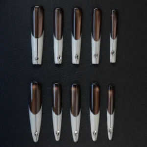 Direct Supplier Almond Design Full Cover Acrylic Nail Tips Salon Nail Art Application for Artificial Fingernails