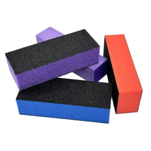 Disposable 4 Sided Soft Grit Nail Buffer Block Professional Emery Sponge Nail File for Salon Manicure