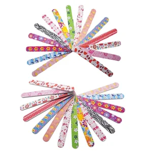 Disposable Double Sided Colorful 180 Emery Board Eco friendly Safe Easy Apply Customized Nail File