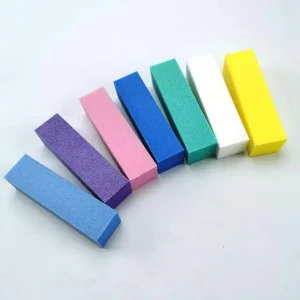 Disposable Double Sided EVA Sponge Sandpaper Nail File Buffer Block for Nail Care