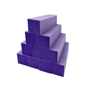Disposable Double Sided Straight Pattern Sponge Nail Buffer Block Professional Nail Care Tool 240 Grit Nail File