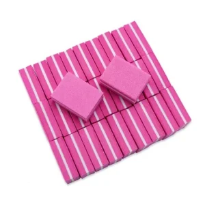 Disposable Mini Pink Nail File Buffer Double Sided 100 180 Grit Professional One Time Use Manicure Pedicure Tools for Salon
