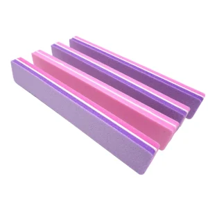 Doble Side Colorful Square Nail Files Sponge Nail File Pink Nail Buffer