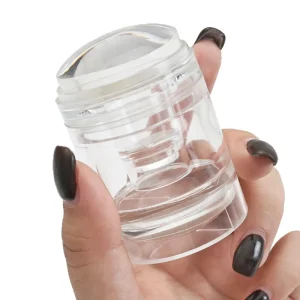 Double Ended Silicone Nail Art Stamper Mega Sticky Double Layer French Style Stamping Tool