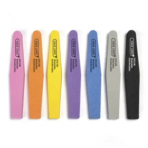 Double Sided 100 180 Grit Disposable Nail File Zebra Type Sandpaper & Nail Buffer Washable Sanding Buffing File Acrylic Nails