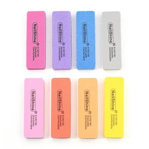 Double Sided Mini Rectangle EVA Nail Buffer Polished Manicure Tool with Personalized Grit for Nail Care