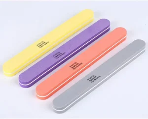 Double Sided Polishing Strip Sponge Nails File Multifunctional Straight Nail Files 100 180