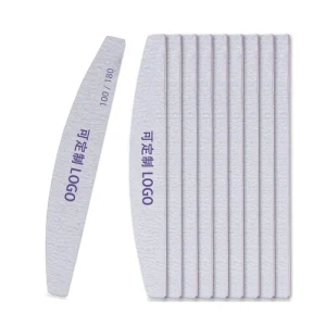 Double Sided Professional Nail File Sandpaper Polishing Manicure Tools Half Moon Buffers for Nails