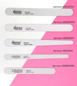 Double Sided Professional Nail Files Strong Sandpaper Sanding Wooden Nail Manicure Nail Buffer