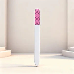 Double-Sided Replaceable Nano Glass Nail File Nail Buffer Pink Nail File for Manicure Pedicure