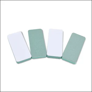 Double Sided Sponge Nail File Buffer Block Green White Ordinary Size Durable Nail Polisher for Salon & Home Use