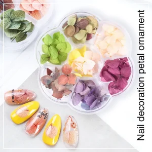 Dried Flowers Nail Art Decorations Mixed Natural Floral Leaf Plants Sticker Decals DIY Manicure Design UV Gel Accessories