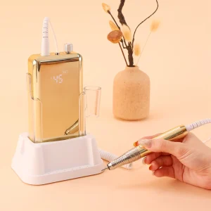 Durable Aluminum Alloy High Torque 45K RPM Ultra Smooth Brushless Cordless Portable Nail Drill Machine For Manicure And Pedicure