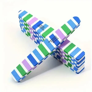 Durable Double Sided 100 180 Grit Nail Files Washable Sponge Nail File for Manicure