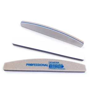 Durable Japan Sanding Nail File and Sponge Foam Nail Buffer on Both Side 100 180 240 Gradation Buffig File and Buffs