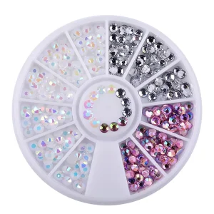 Durable Reliable Quality Multiple Colors Acrylic AB Nail Art Decoration for Nail Salon